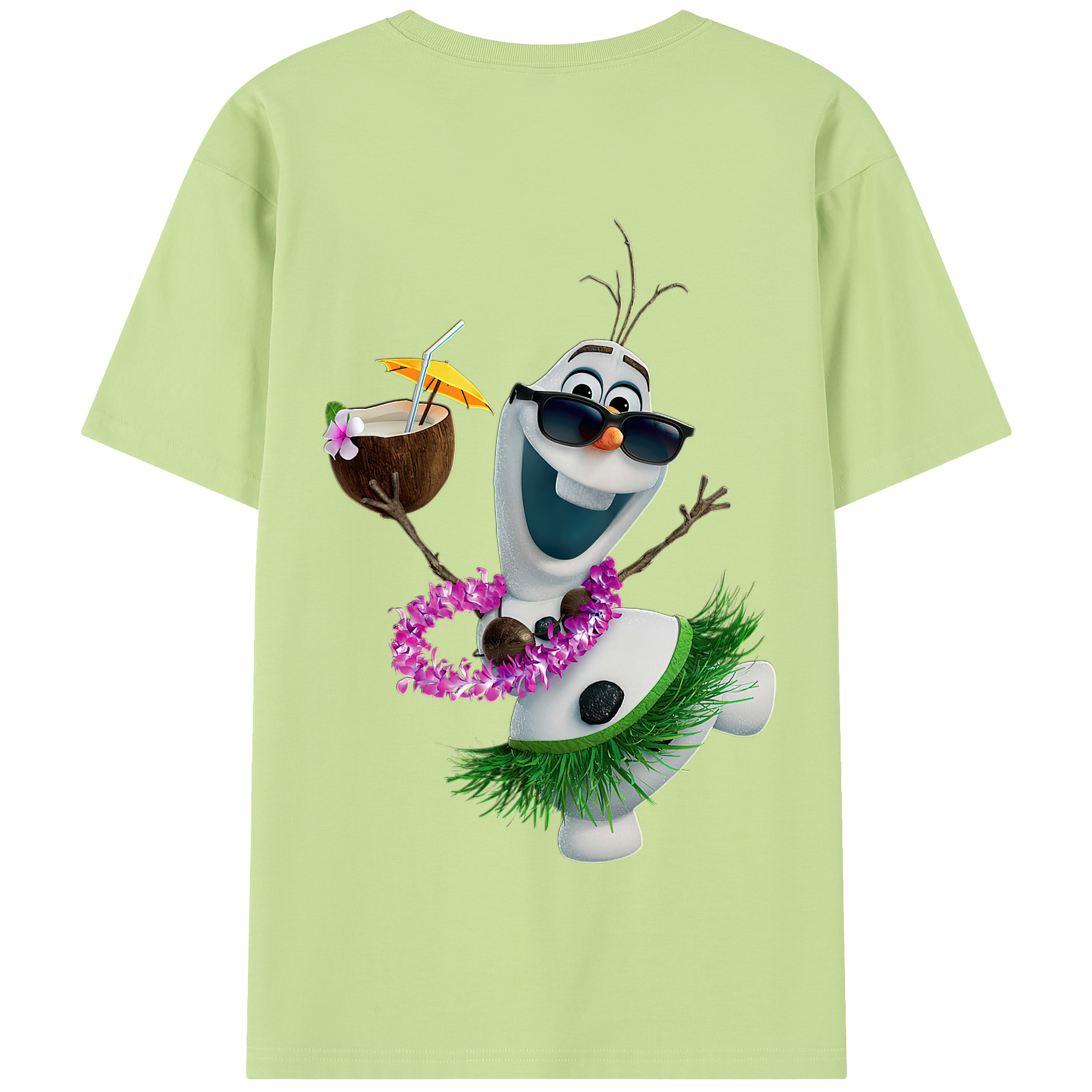 （画像用） アナと雪の女王 アンナ エルサ Frozen Anna Elsa 綿100％半袖Tシャツ（背面プリント）